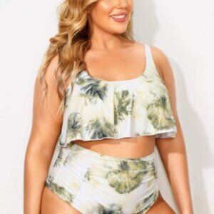 NWT MeetCurve Two Piece Tie Dye Swimsuit